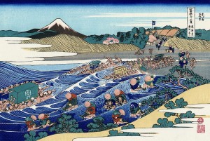 The fuji from kanaya on the tokaido